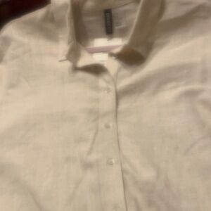 H&M  Cream Button-Down Shirt